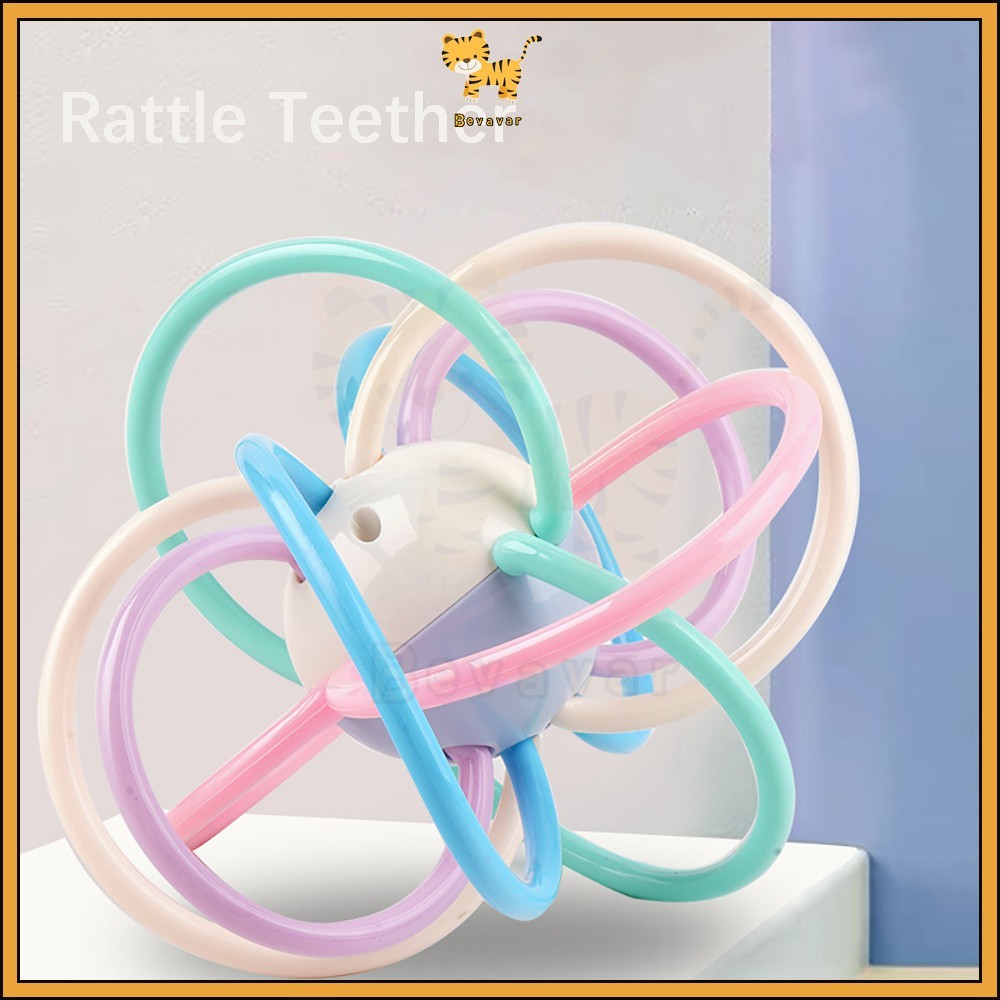KIDDAILY mainan gigitan bayi/ Manhattan Bola Gigitan Teether Bayi/Teether bayi Lembut