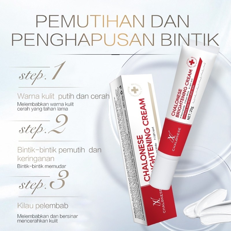CHALONESE BPOM Cream Pemutih Cream Wajah Anti Keriput Flek Hitam Anti Flek Penghilang Bekas Jerawat