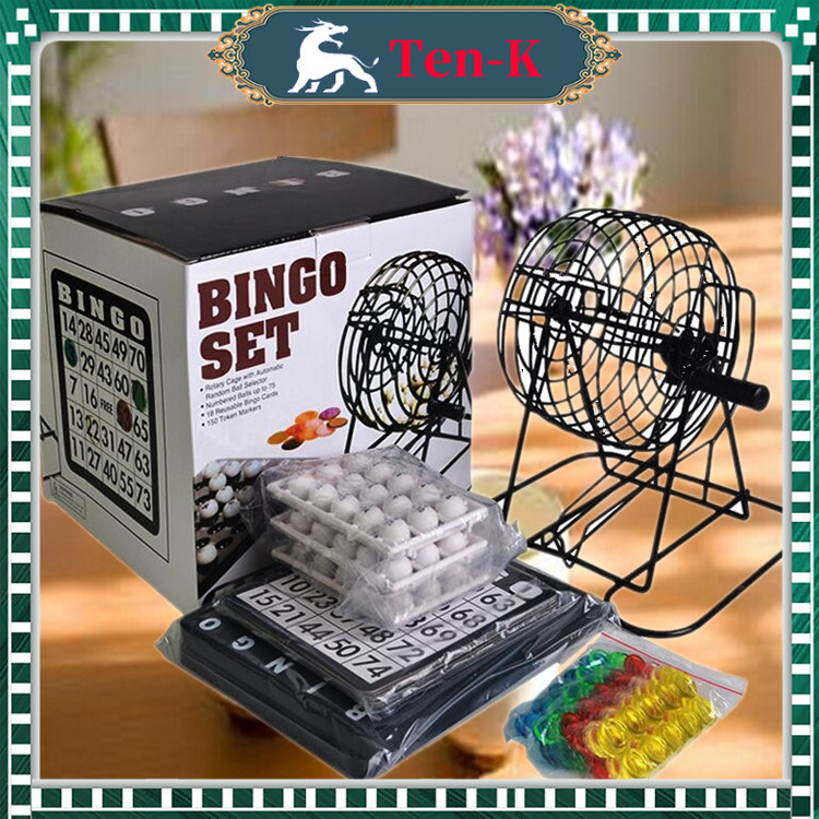 Set Bingo Dengan Keranjang Puta / Bingo Party Game Set / Game Edukasi