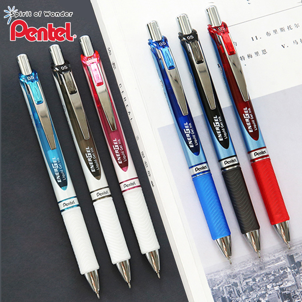

1pcs Japan Pentel Gel Pen Energel BLN75 Smooth Quick Drying Needle Tip 0.5mm Black Red Blue School Office Stationery