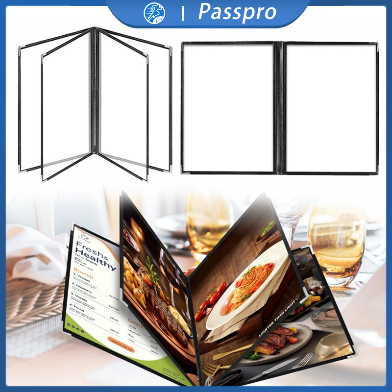 

Buku Menu Restoran Kulit A4 Cover Buku Menu Transparan Menu Cover Untuk Cafe / Restoran / Hotel
