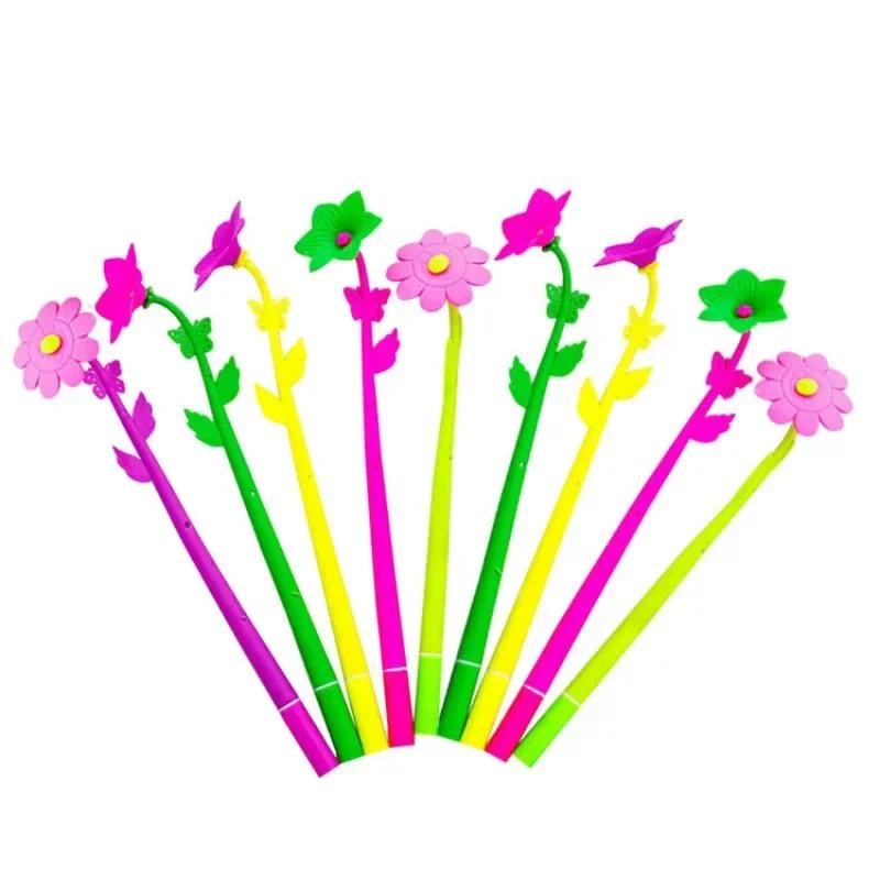 

50PCS South Korea Creative Stationery Cute Artificial Plant Flower Gel Pen Students Prizes