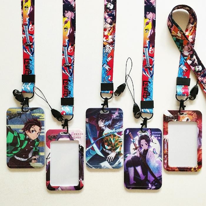 

Promo Demon Slayer Anime ID Card Holder Lanyard 4 Kimetsu no Yaiba Tanjirou Nezuko Giyuu Shinobu Rengoku Name Tag Gantungan Kalung Wadah Kartu Nama - A (Tanjirou)
