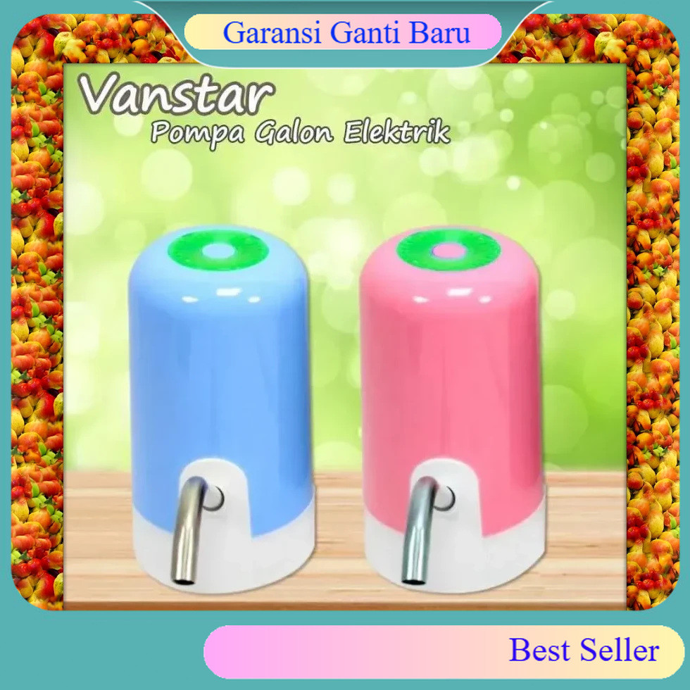 Alat Pompa Galon Awet Electric Listrik Pencetan Dispenser Air Elektrik Usb Recharge Led  Pump Manual