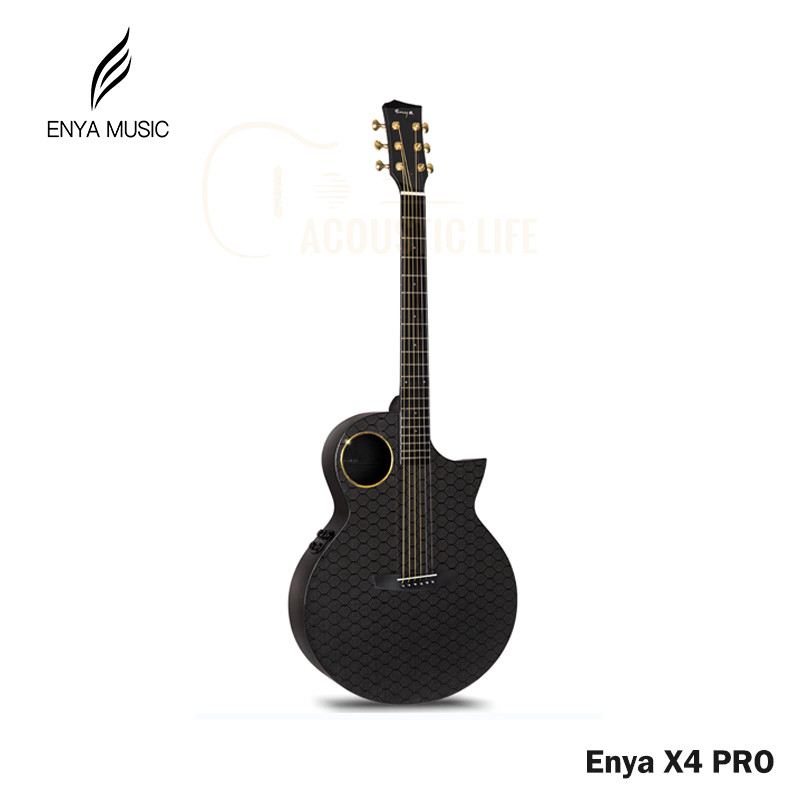 Enya X4 Pro / X4 Pro Mini Carbon Fiber Acoustic Guitar 41 inch Cutaway Guitar Bundle 36 inch Travel 