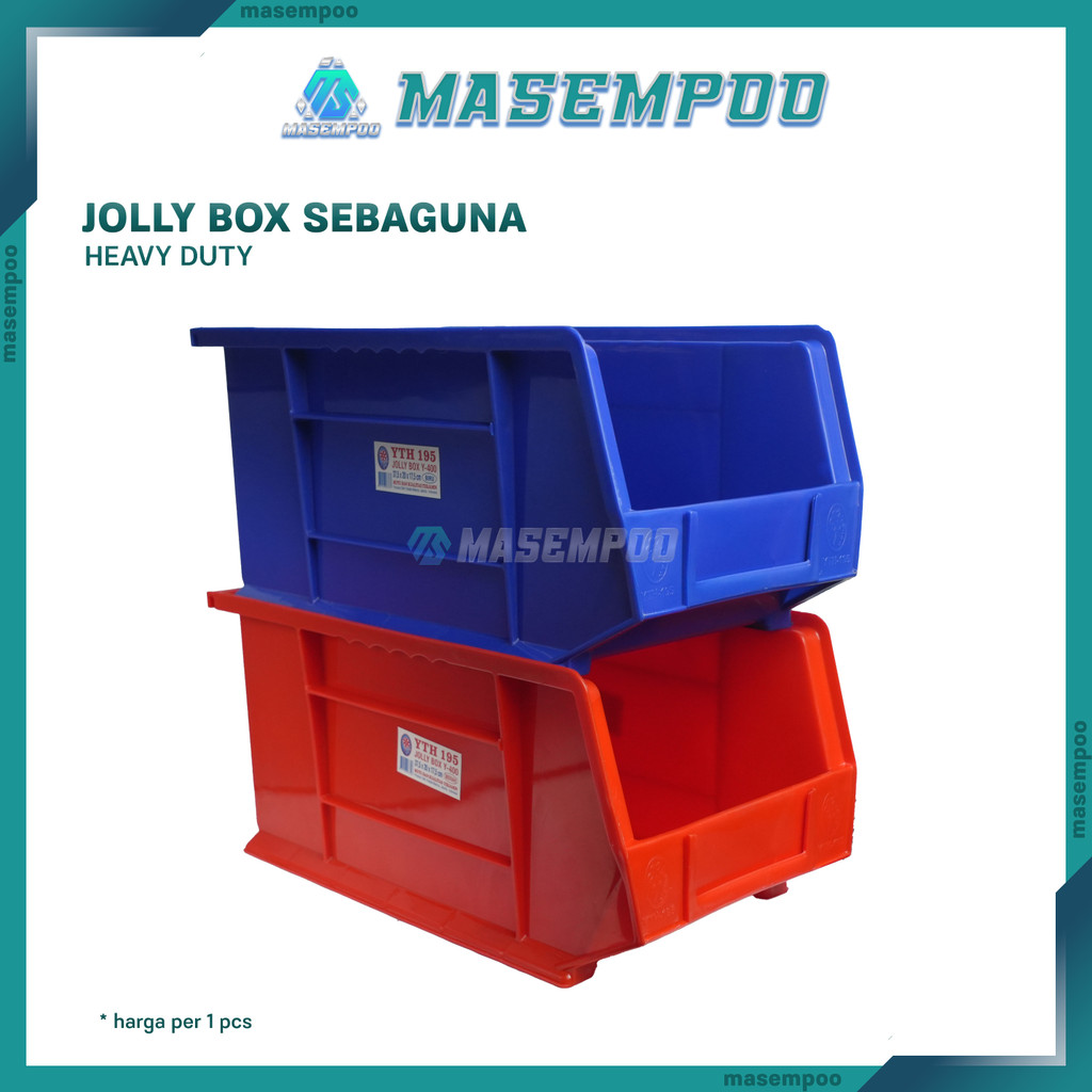 

Box Organizer Jolly YTH 195 Y400 Rak Plastik Susun Tempat Sekrup Baut dan Aksesori Serbaguna