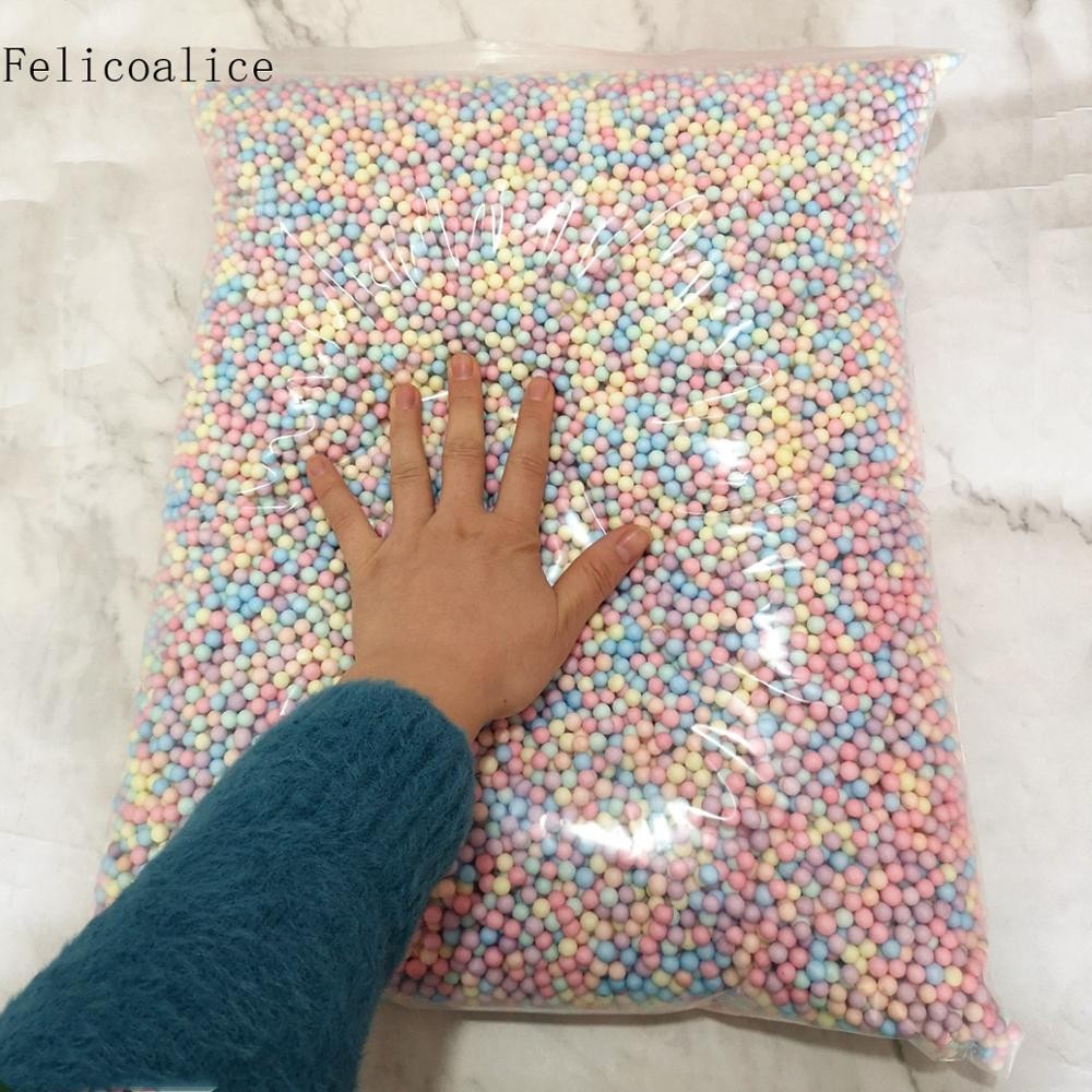 

6-8mm Mini Colors Polystyrene Styrofoam Filler Balls Decorate Crystal Bottle DIY Snow Mud Particles Accessories