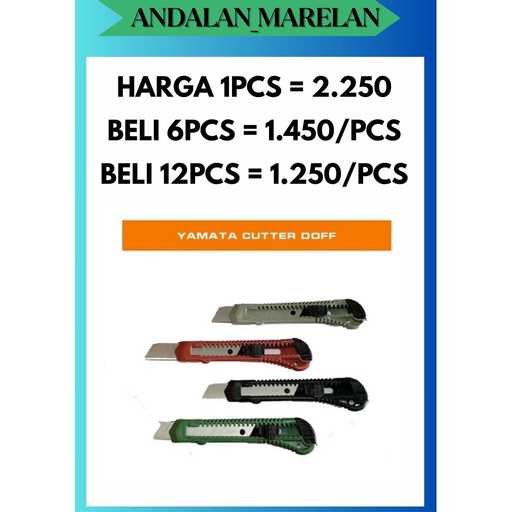 

AM [1 PCS] PISAU CUTTER BESAR L500 KUALITAS PATEN TAJAM TERMURAH MANTAP