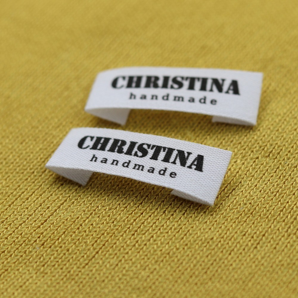 

Sewing labels / Custom brand labels, Clothing labels, Sewing, Fabric 100% cotton, custom text (FR001)