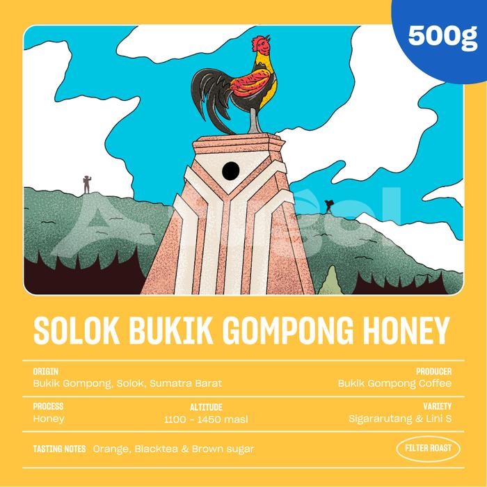 

Biji Kopi Arabika SOLOK BUKIK GOMPONG HONEY (500 gram) Specialty Coffee - Biji