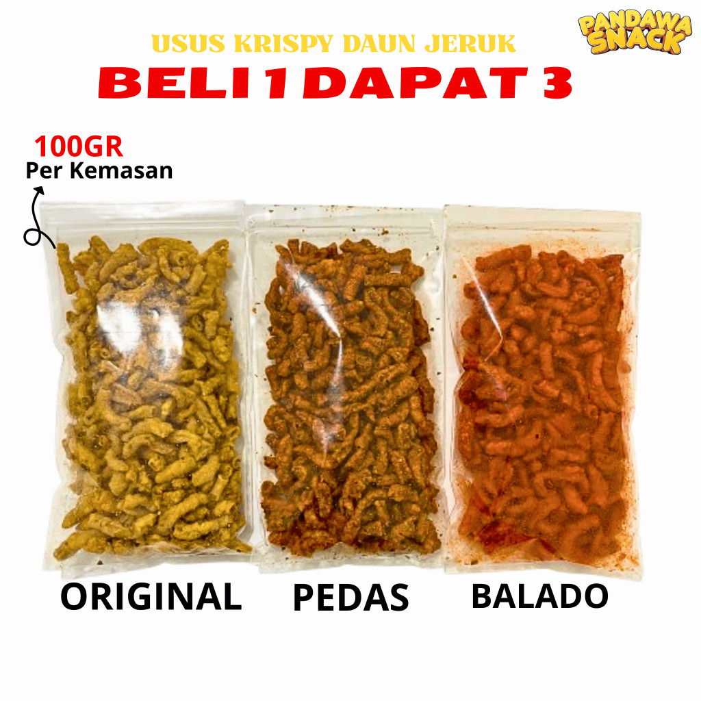 

Mekar_raya Usus Ayam Crispy Beli 1 Dapat 3 Varian Rasa Berbeda Bundling 100gr