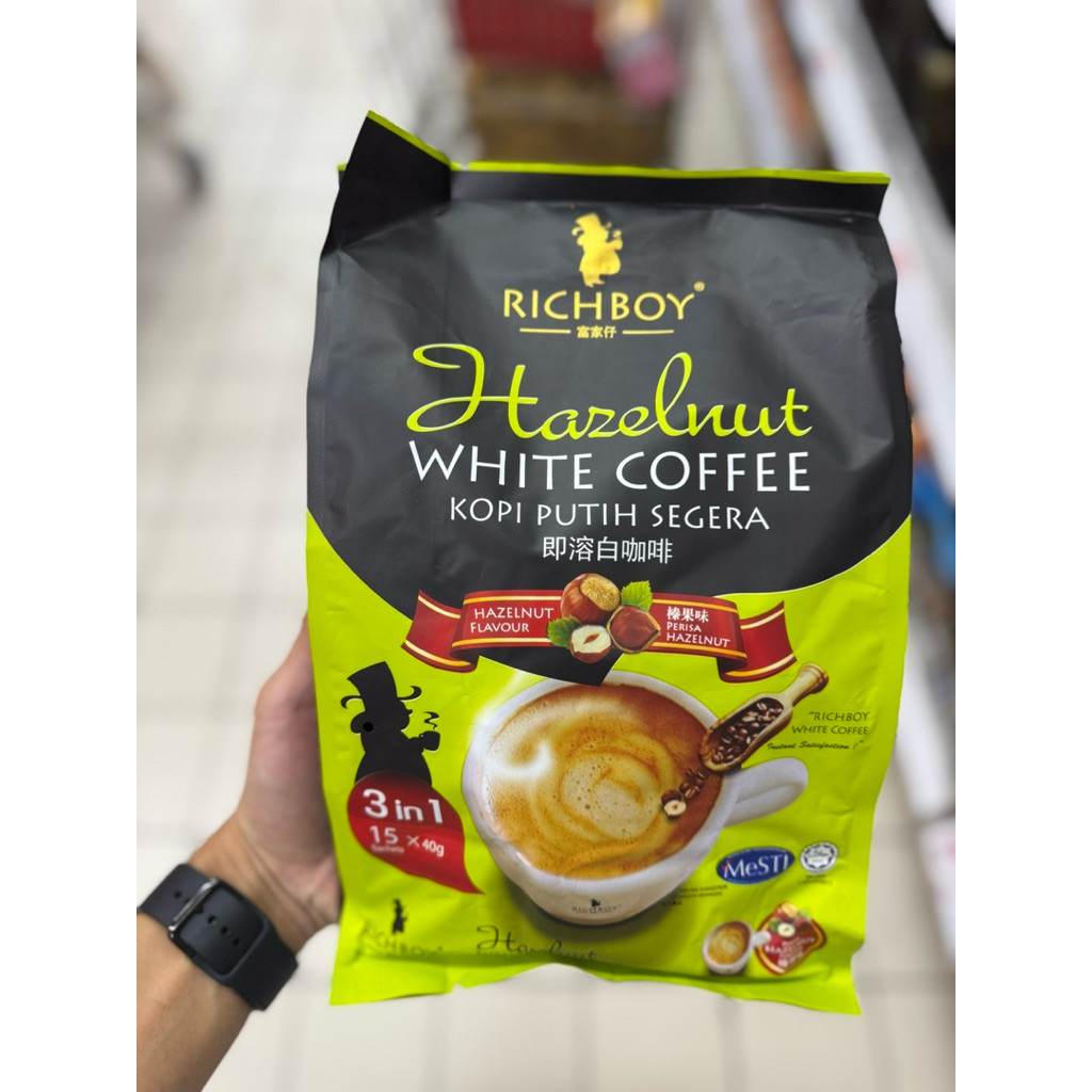 

richboy 3in1 white coffee/ 3in1 hazelnut / 3in1 teh tarik / 2in1 white coffee / 3in1 coffeemix / 3in1 extra rich
