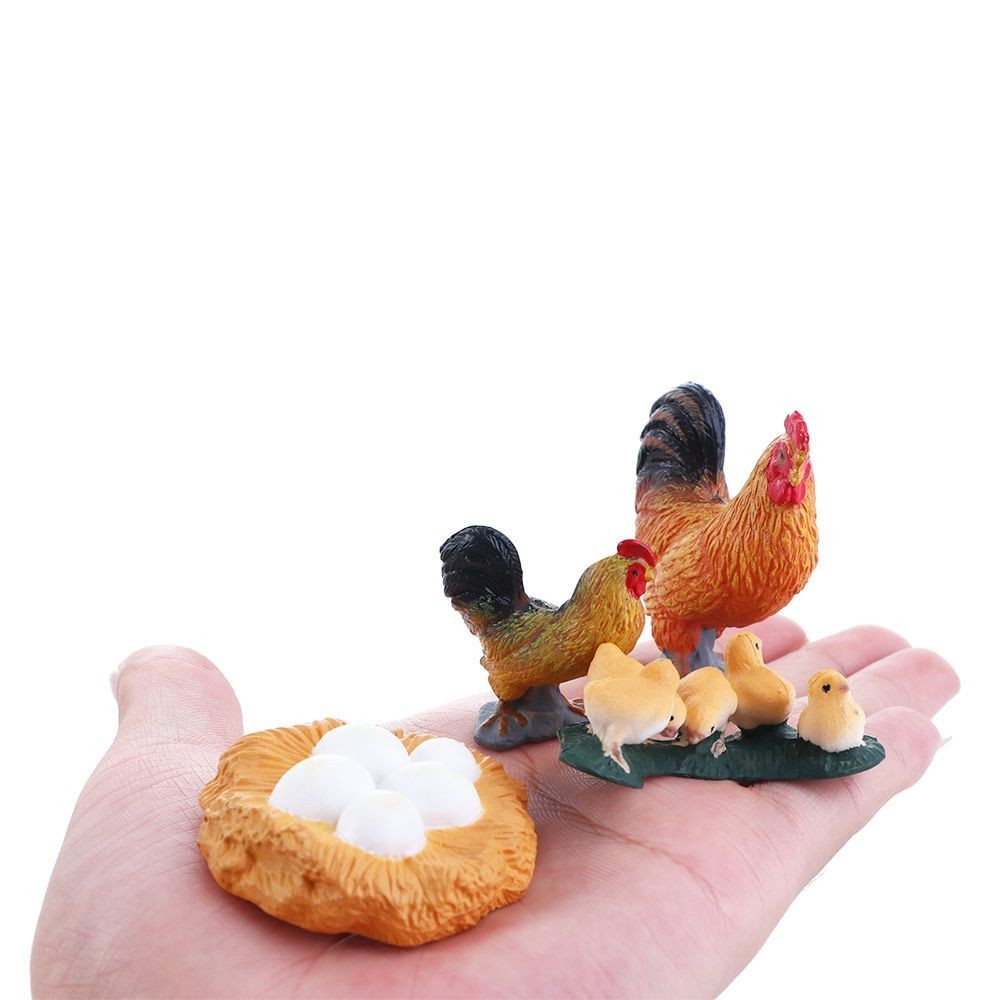 Science Miniature Hen Educational Toys Swan Model White Goose Cycle Duck Figurine Life Cycle Figures