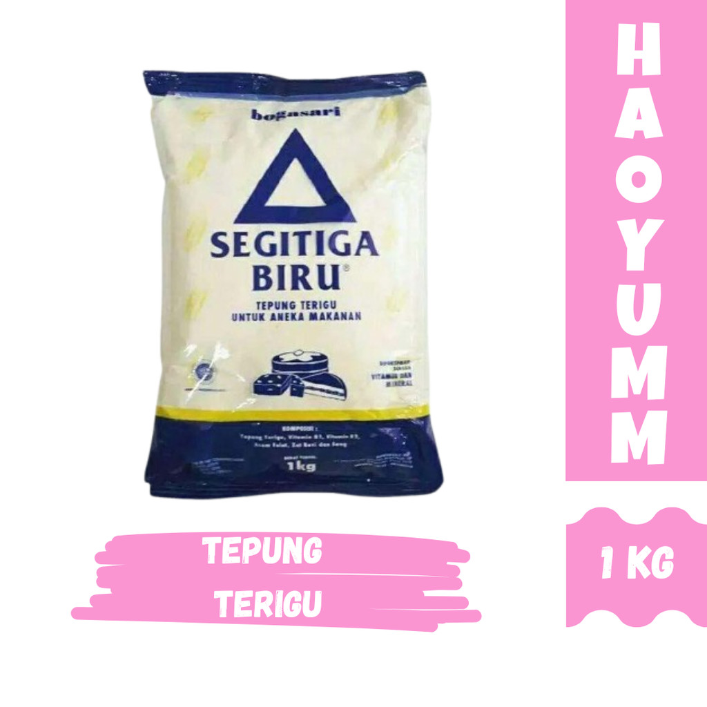 

Tepung Terigu Segitiga Biru 1 kg [HAOYUMM]