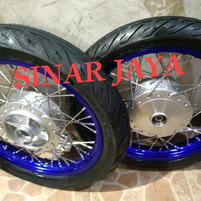 sepaket velg ring 14 or 17 honda c70 c700 c50 basis grand astrea legenda supra win dll plus ban - si