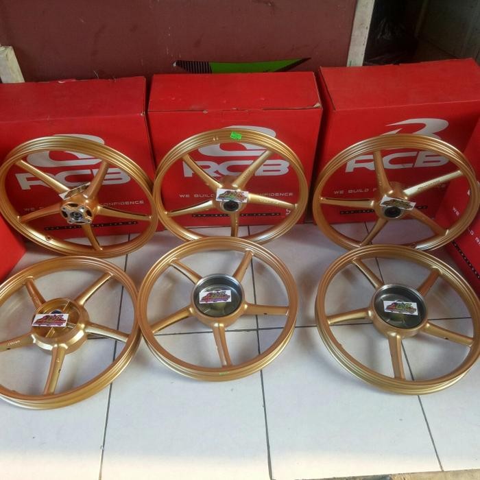 VELG RCB JUPITER SP 522 PNP VIXION OLD RX KING FIZ R VEGA SMASH GRAND - GOLD, PNP VEGA