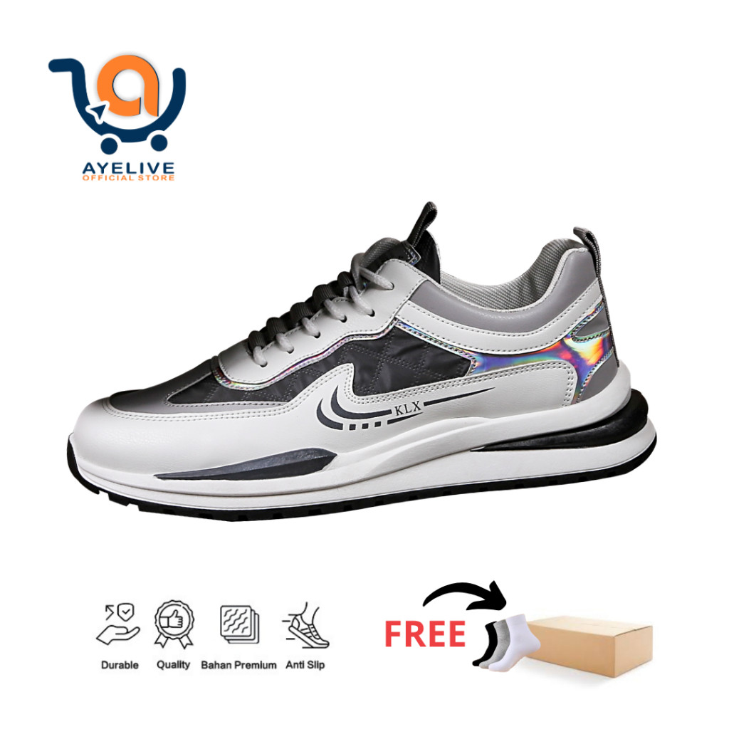 Ayelive Sepatu Sneakers Sporty Pria Import Terbaru Sepatu Lari Original Produck Trendy KLX Series
