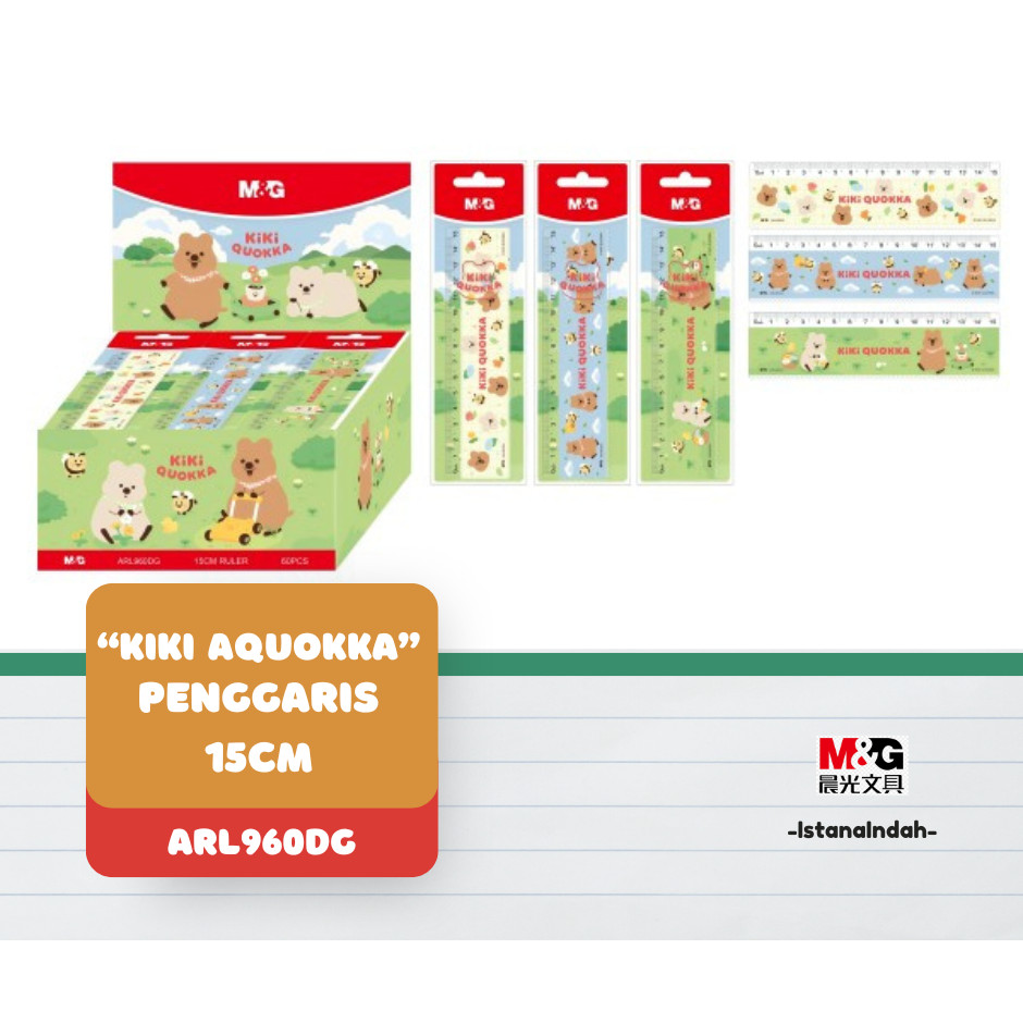 

M&G "KIKI QUOKKA" Ruler 15cm ARL960DG - SATUAN