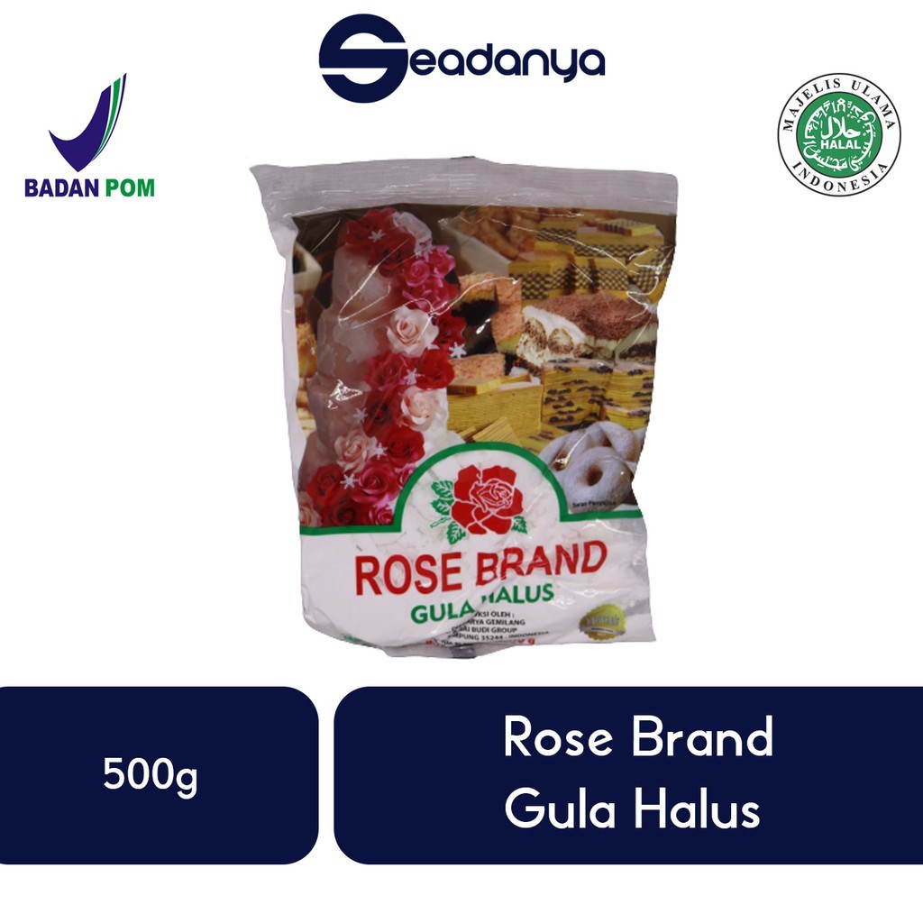 

Rose Brand Gula Halus 500 Gram Halal BPOM