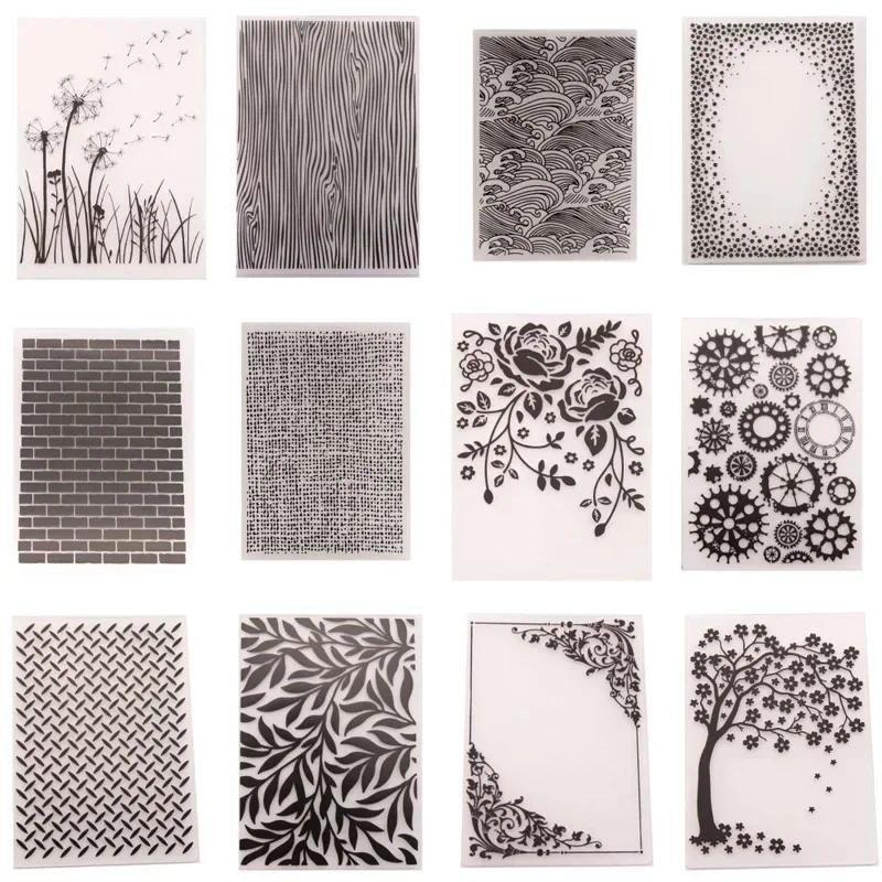 

Scrapbook Material Plastic Flower Leaves Embossing Folders For Cards Making Tools New 2023 Template Mold Stamp Stencils Supplies