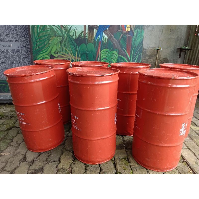 tempat sampah besi / tong sampah besi / drum sampah besi / drum besi