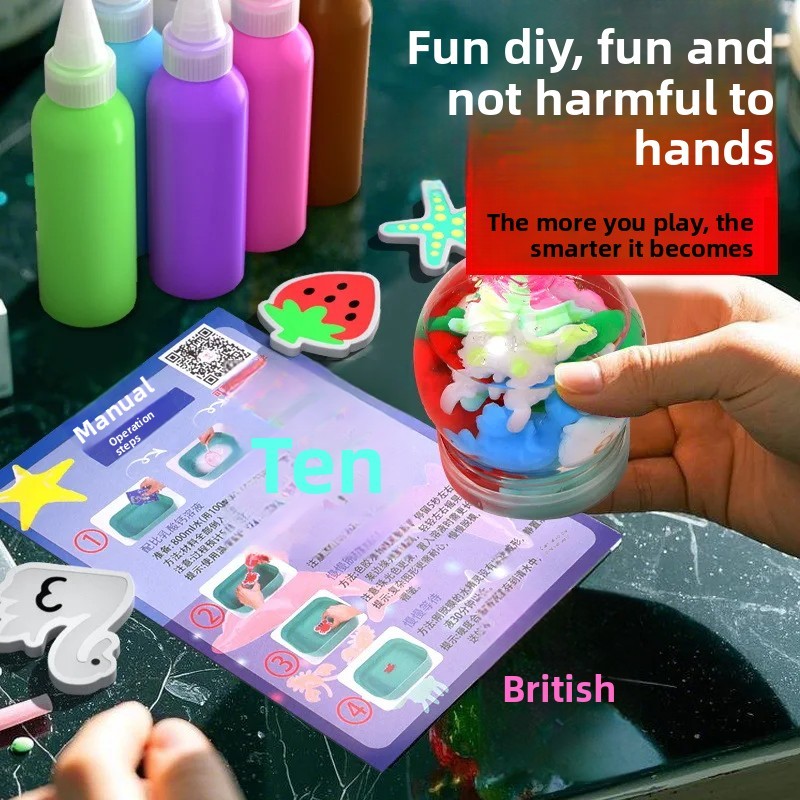 Magical Water Sprite Children's Toy Ocean Handmade Boys Supplementary Liquid Materials Enchanting Cr