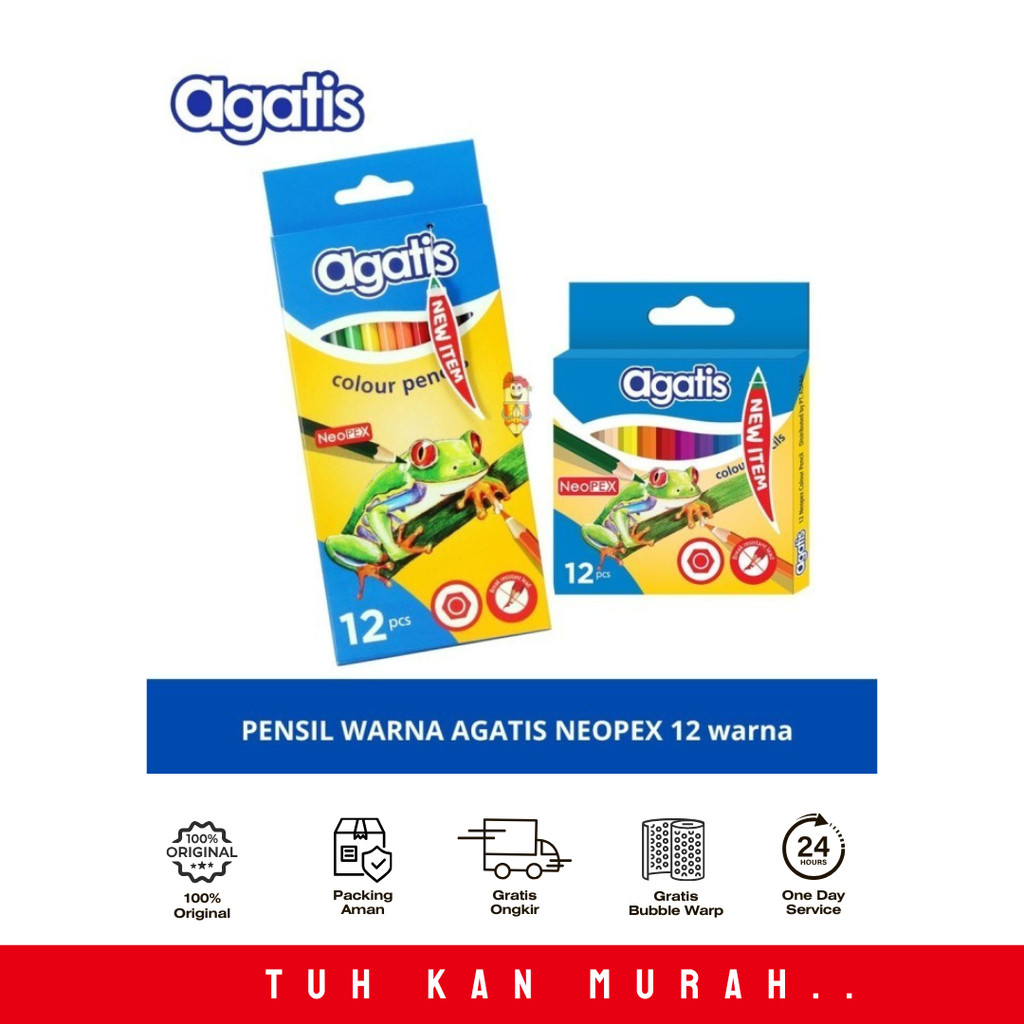 

PENSIL WARNA AGATIS NEOPEX ISI 24 WARNA- PANJANG