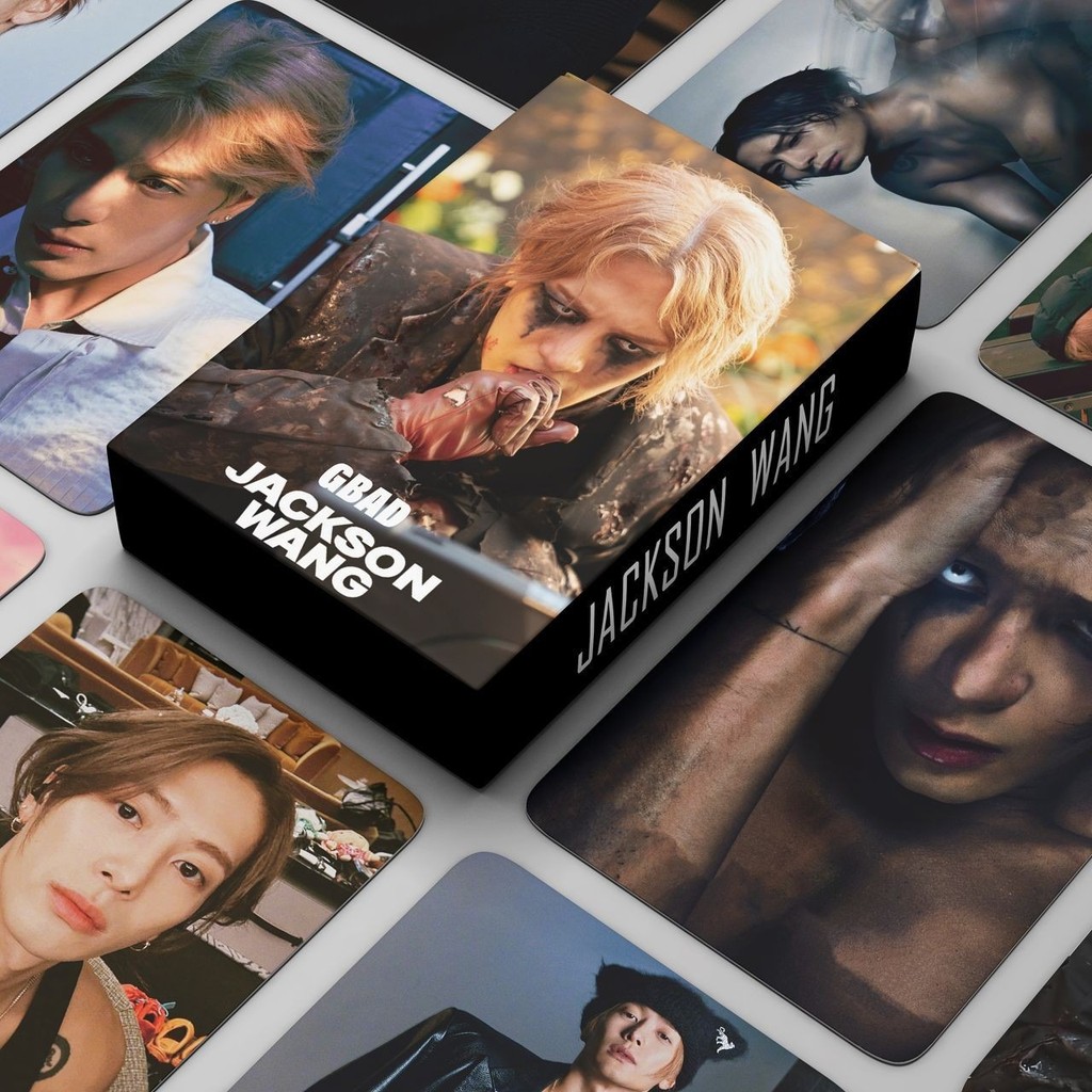 

55Pcs/Box KPOP album GBAD Lomo Cards Jackson Wang Photo Cards For Fans Collection Gifts