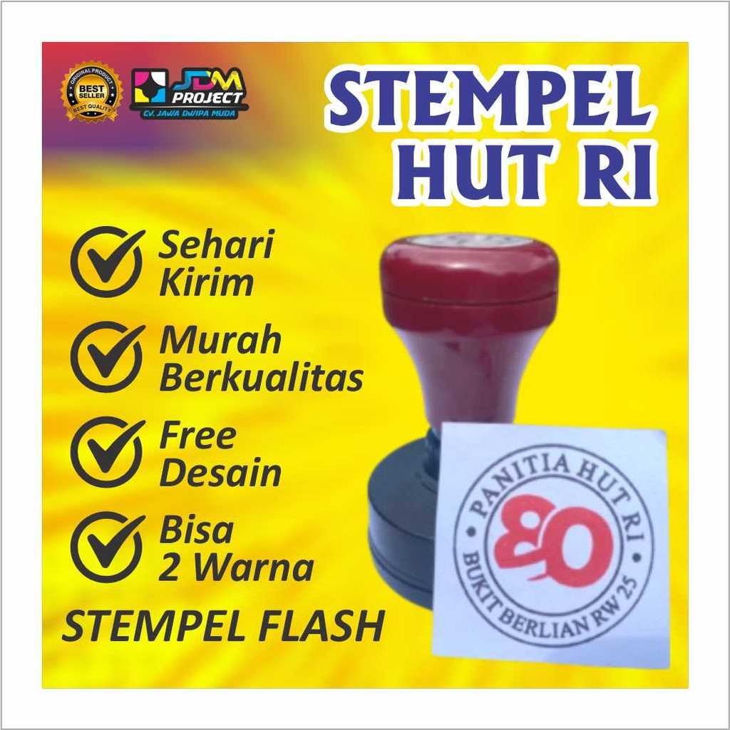 

Cetak Kilat - Stempel PANITIA HUT RI 80 tahun 2025