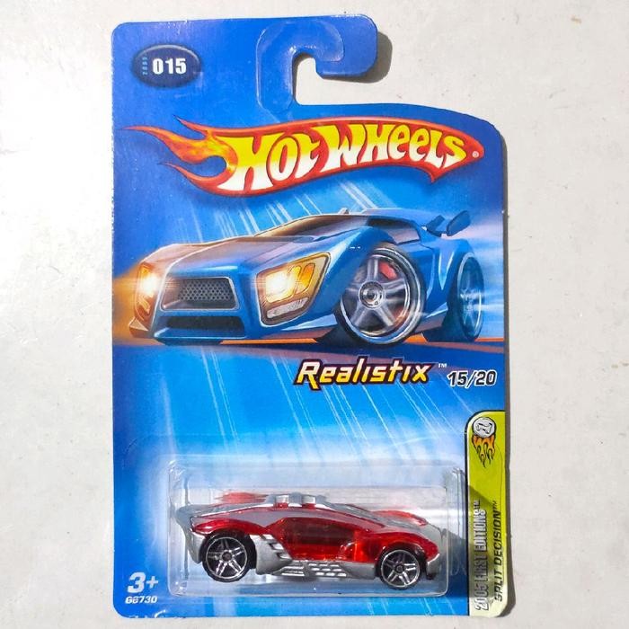 BERKUWALITAS... Hotwheels Hot Wheels Split Decision merah silver 2005 First Editions Realistix RAYS8