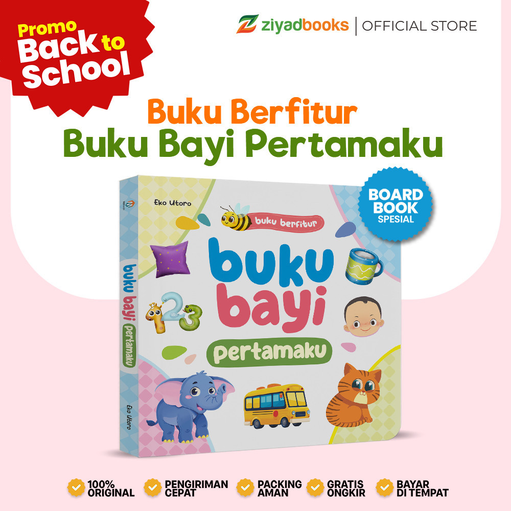 Buku Bayi 0+ - Buku Bayi Pertamaku - Buku Bayi Anti Sobek Boardbook
