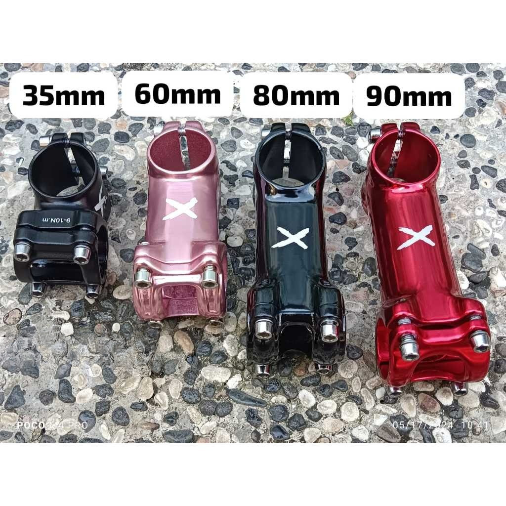Xpush Stem Alloy Clamp 25.4 Fork OS 28.6 Panjang 35 60 80 90 mm untuk Sepeda Anak Pushbike Balance B