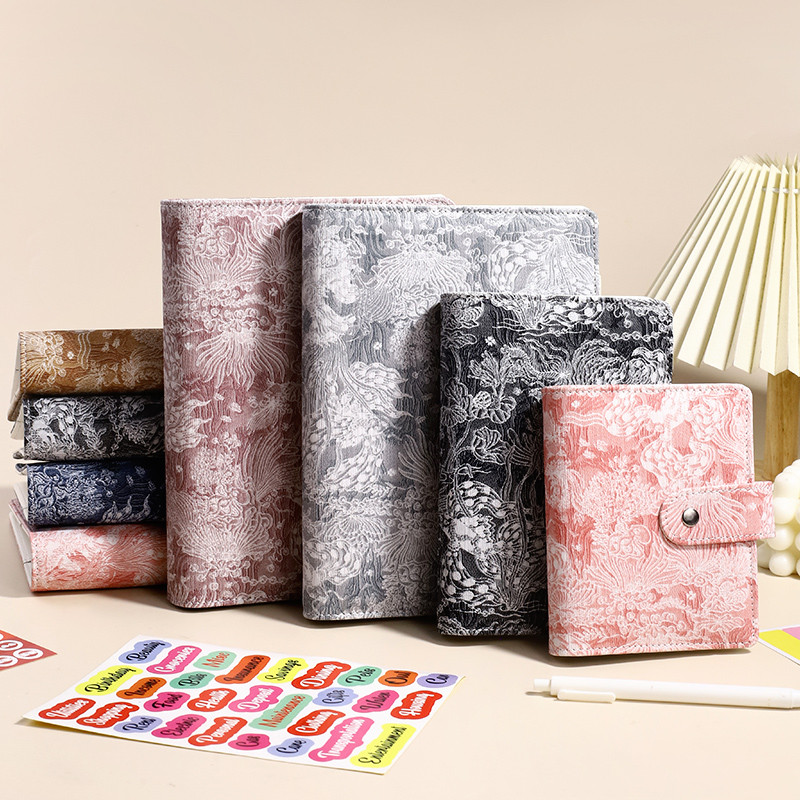 

A5 Vintage Embossed PU Leather DIY Binder Notebook Cover Diary Agenda Planner Paper Cover School Stationery