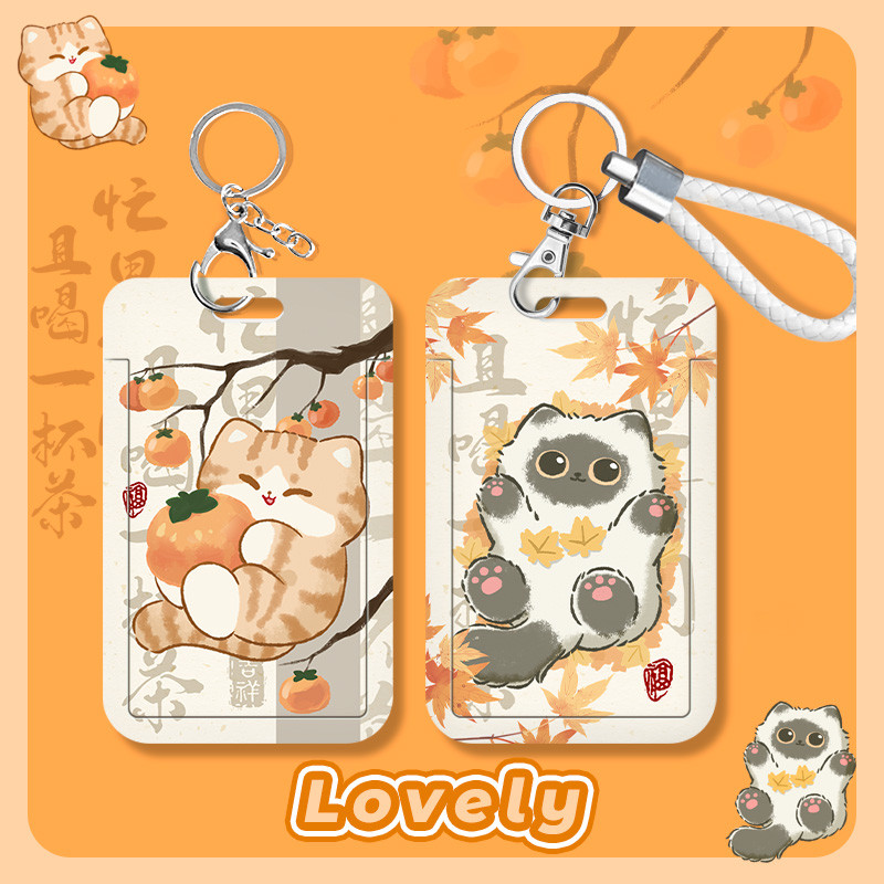 Kartu Pelindung PVC Ramah Lingkungan seri hewan lucu+kabel Gantung Hadiah | Anti Demagnetisasi Dan A