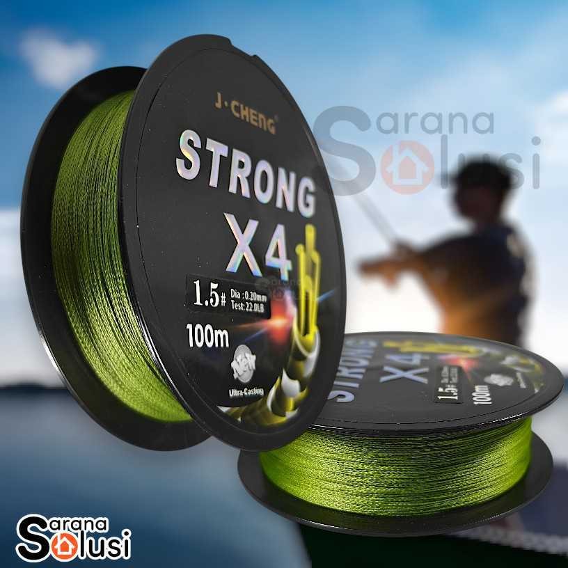 Senar Tali Benang Pancing 4 Serat PE Fishing Line 100M