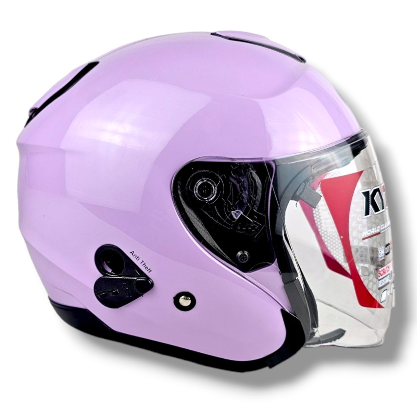 HELM KYT KYOTO UNGU LAVENDER ORIGINAL | HELM KYOTO HALF FACE