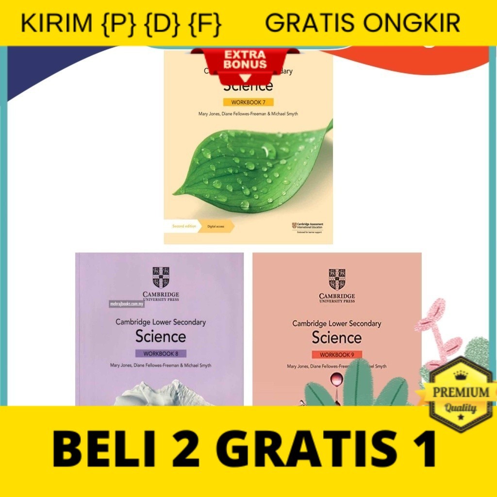 

{P} {D} {F} 2nd Edition / Cam Lower Secondary Science Workbook 7-8-9 / Black White