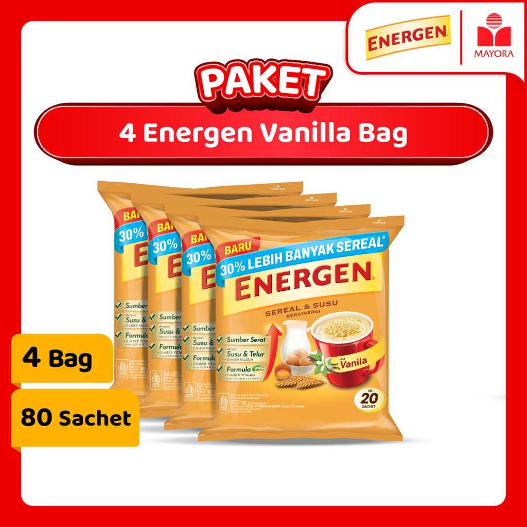 

Paket 4 Energen Vanilla Bag