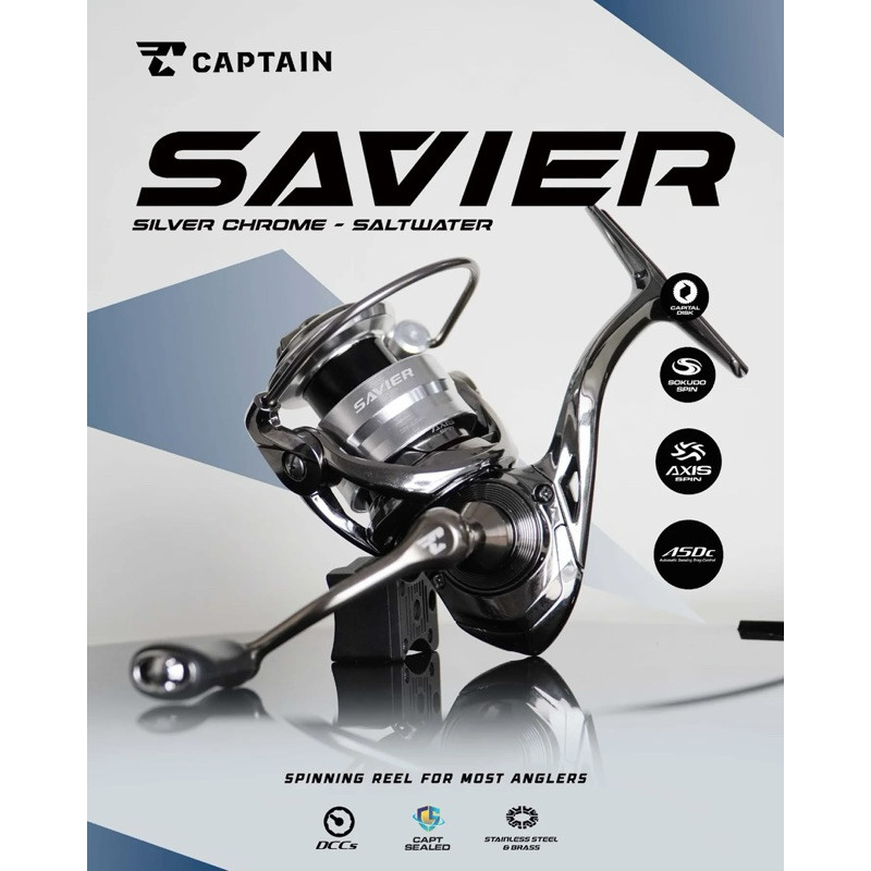 REEL SPINNING CAPTAIN SAVIER POWER HANDLE ONE WAY CLUTCH