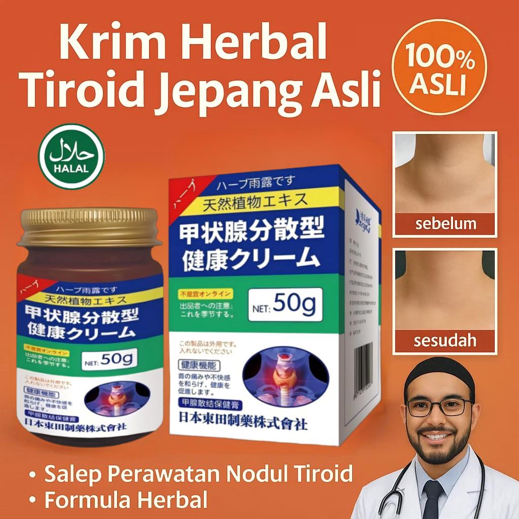 Krim Pengobatan Nodul Tiroid Formula Paten Jepang Anti-inflamasi Dan Pereda Nyeri, Formula Herbal, K