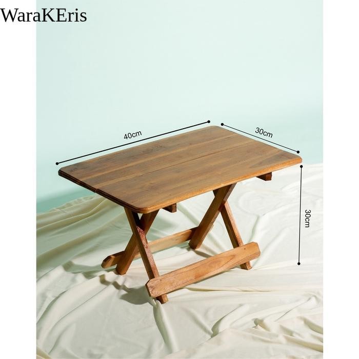 MEJA BELAJAR LIPAT KAYU JATI TPK MEJA BELAJAR ANAK - 30 X 40, Vernis WR5
