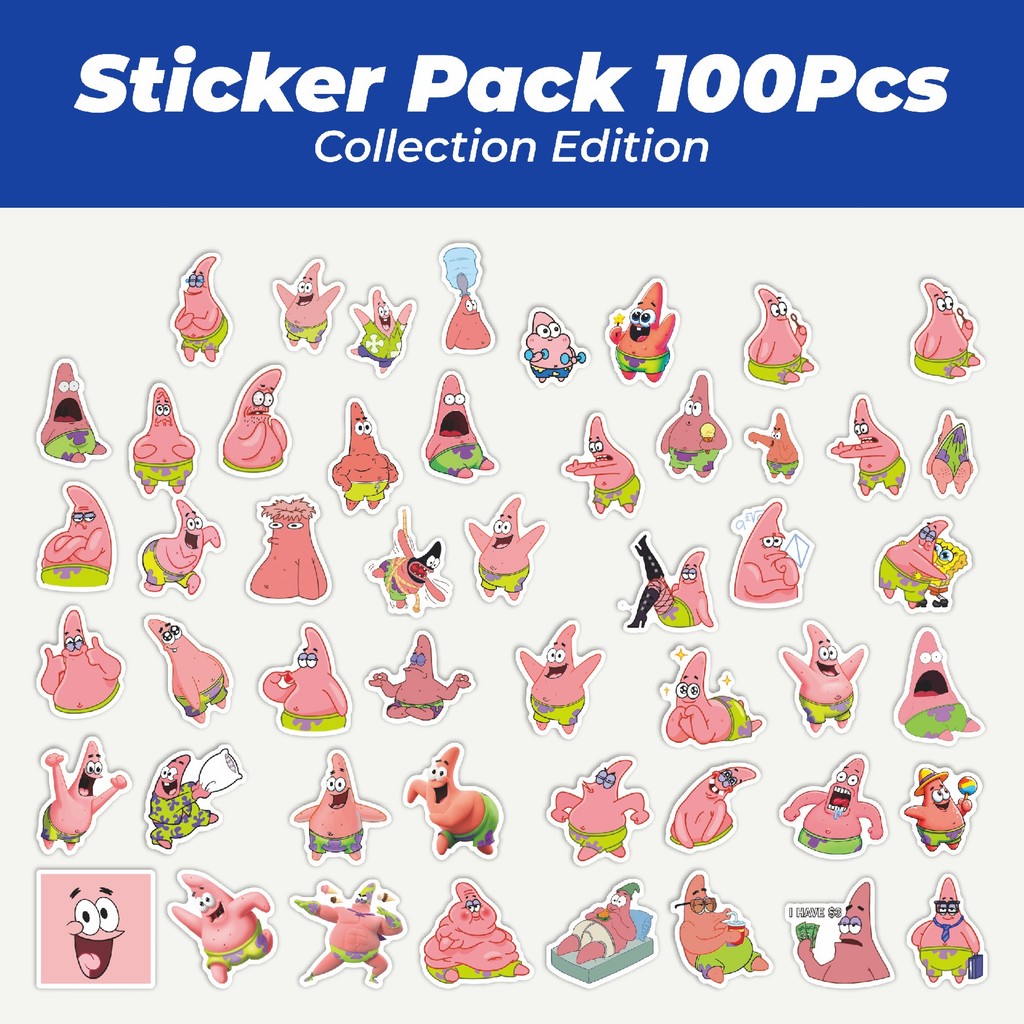 

Hot Stiker Kartun Patrick Star V1 Lucu Anti Air Stikers Berperekat Waterproof Sticker Decal Buat Motor Helm Buku Journal Koper Casing HP Laptop Botol Minum