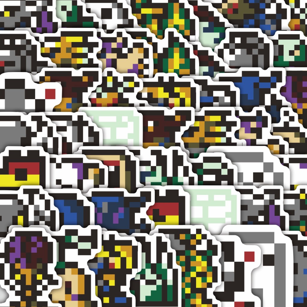 

Stiker Cutting Pack Stiker Pixel Digimon V15 Isi 100Pcs Series Aesthetic Lucu Keren Untuk Koper Bahan Vynil