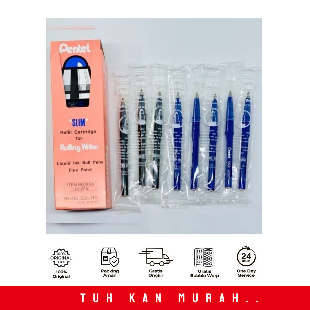 

REFFIL PENTEL MG 8 BIRU