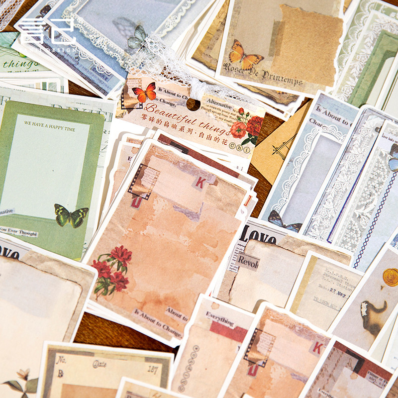 

10packs/Lot Fragmentary islands series retro paper message paper memo pad