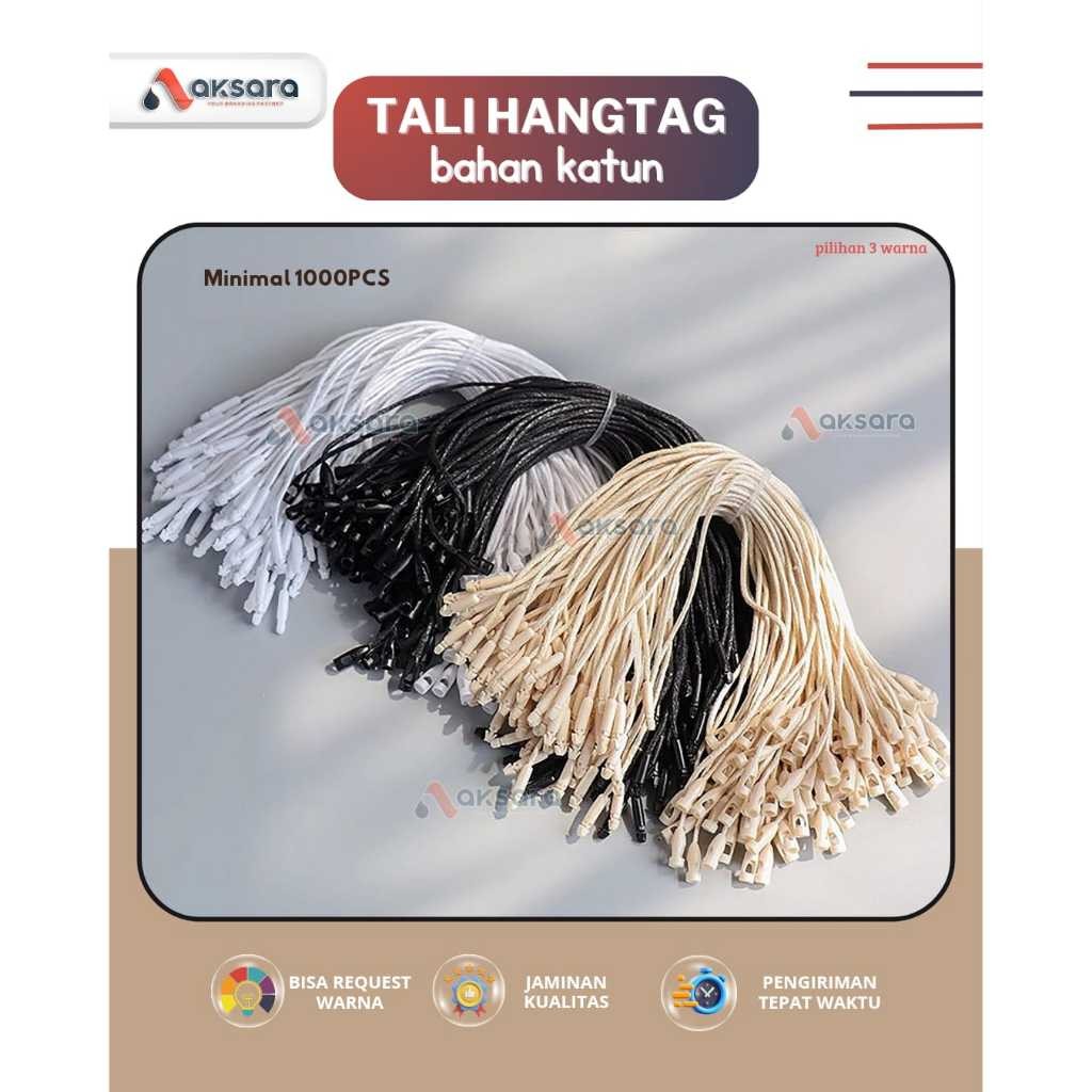 

Tali Hangtag Premium Import Dari bahan Katun 1000pcs( 1pack)
