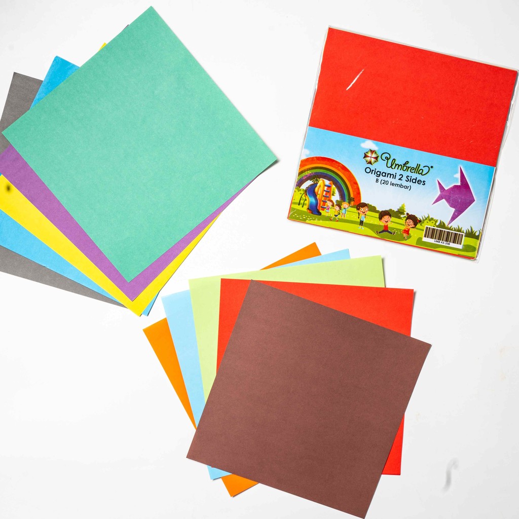 

Kertas Lipat Origami Umbrella 2 sisi isi 20 Lbr