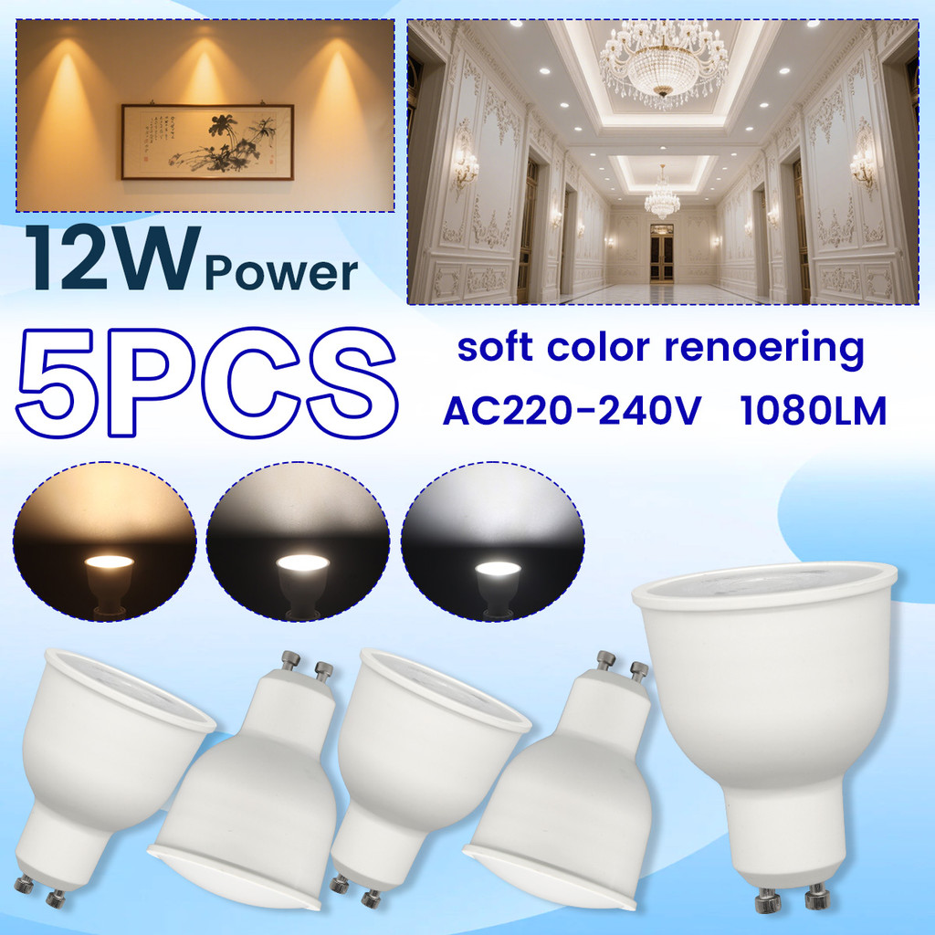 5PCS Hight Power 1080LM LED Light Spot  Bulb 12W 220V 240V Lamps Warm Light Cool Lighting Smd2835 fo