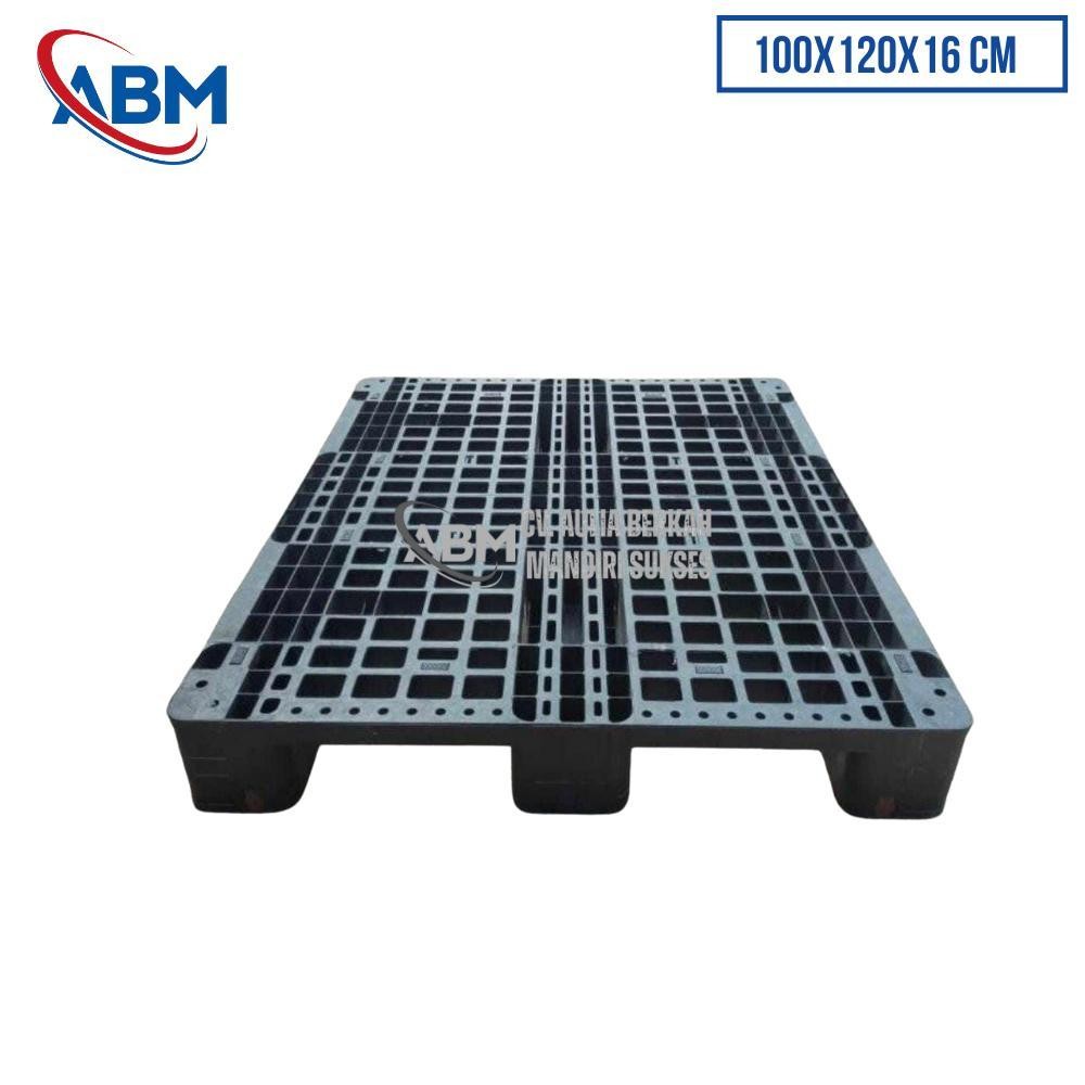 

Pallet Plastik Ukuran 100x120x16 cm - ABMAS10 - Hitam