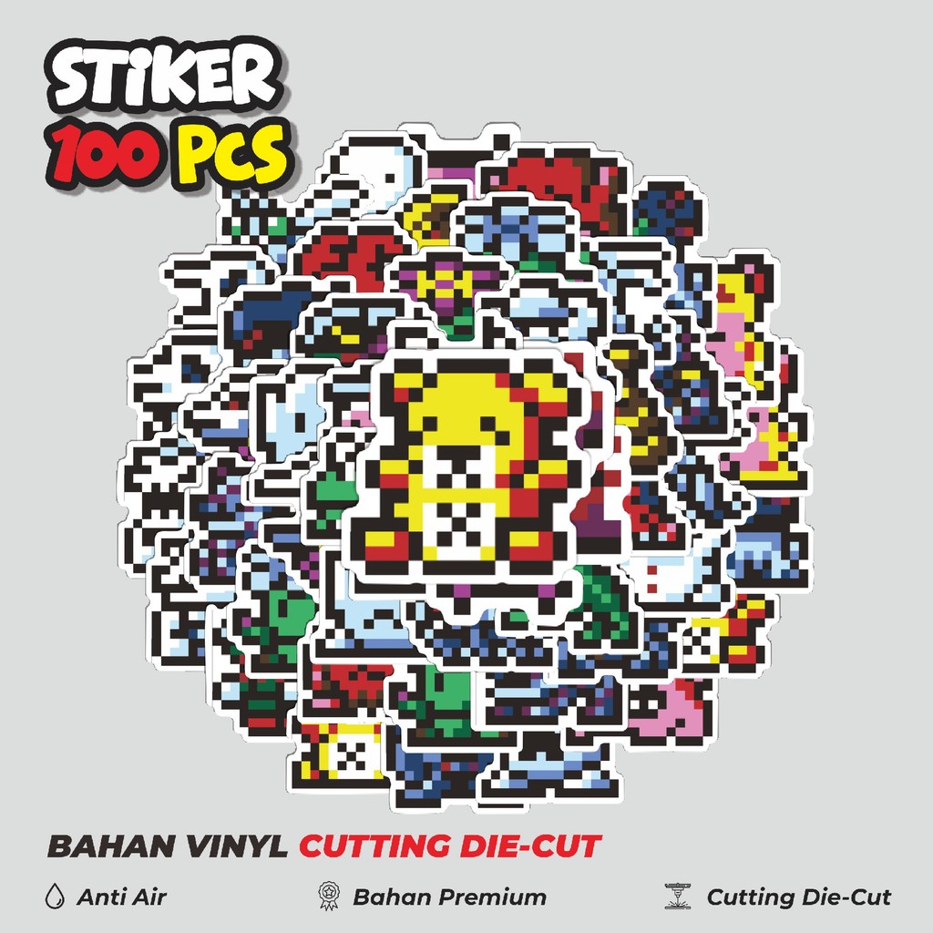 

Terbaru! 50 pcs Stiker Pixel Digimon V26 Dekorasi Lucu Kreatif untuk Notebook, Skateboard, HP